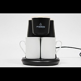 Кофеварка Crownberg CB-1568 500W Черный с белым