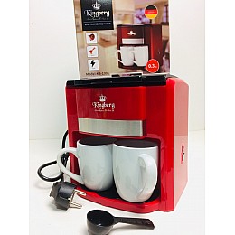 Кофеварка с двумя чашками электрическая Kingbeg KB 1991 Красная