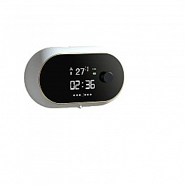 Сенсорний диспенсер настінний дозатор для мила з годинниками Zhiya MYX-W2 White