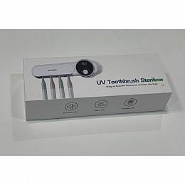 Диспенсер для зубных щеток ультрафиолетовый стерилизатор WHITE SMILE UV Toothbrush sterilizer UV-044 Белый