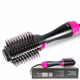 Фен - расчёска для укладки волос One Step 3-1 Step Special Offer Черно-розовый (FB 196327860)