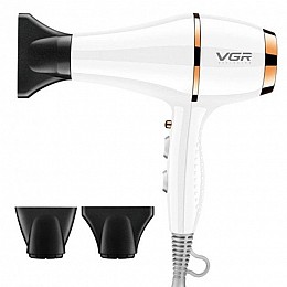 Фен для волос VGR V-414 3 насадки 2200W White (3_03491)