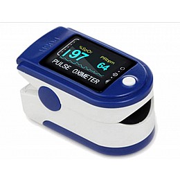 Пульсоксиметр Pulse Oximeter Healer AD807 електронний на палец Синій