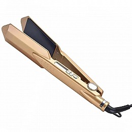 Утюжок плойка для волос ProGemei GM-2817 керамический нагреватель LED дисплей Золотистый