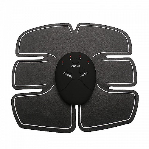 Миостимулятор SUNROZ Beauty Body 6 Pack EMS для мышц живота EMS Trainer Черный (SUN0445)