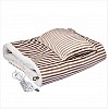 Плед шаль одеяло Lesko з підігрівом від USB від повербанку 105*65 см Коричневий