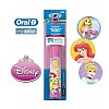 Электрическая детская зубная щетка на батарейках "Oral-B" Принцессы несъёмная насадка (TP0021-2)