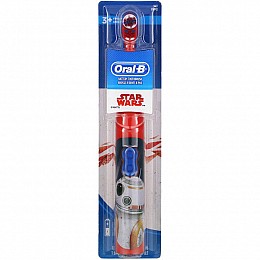 Електрична дитяча зубна щітка на батарейках "Oral-B" Star Wars незнімна насадка (TP0021-3)