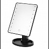 Настільне дзеркало для макіяжу SUNROZ з LED підсвіткою Чорне (hub_APnH59223)