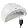 Лампа SUNone 48W с USB LED/UV Nail Lamp для гель лака Белая (LEDUV365)