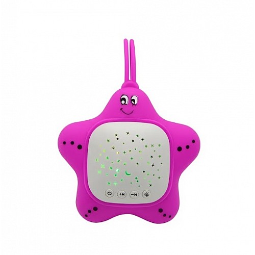 Генератор білого шуму для немовлят Зірочка А1 з проектором зоряного неба Рожевий (STG-A1-Pink)