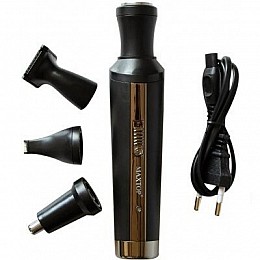 Аккумуляторный триммер для стрижки волос Maxtop MP 099 4 в 1 Черный