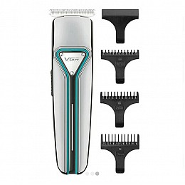Триммер аккумуляторний для волосся і бороди VGR V-008 5W Сірий (3_03529)