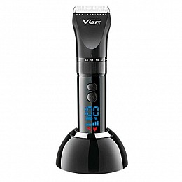Машинка для стрижки волос VGR V049 аккумуляторная Черная (301071)