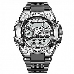 Наручные часы мужские Lige Sport LG8922 Silver (15250-hbr)