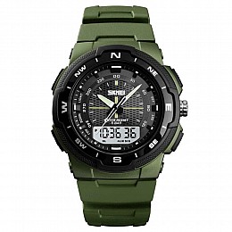 Наручные мужские часы Skmei 1454 Army Green (12384-hbr)