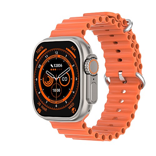 Смарт-часы водонепроницаемые SmartX 8 Ultra оранжевый (SWS8UO)