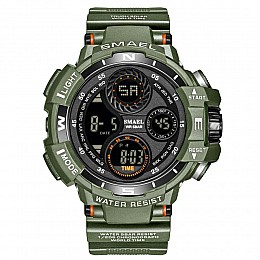 Часы наручные мужские Smael 8022 Army Green (15206-hbr)