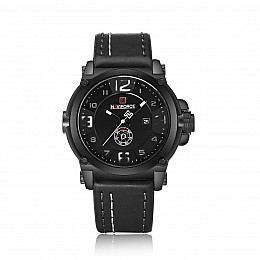 Часы мужские наручные Naviforce Plaza NF9099 Black-White-Black NF9099 B/W/B (15229-hbr)