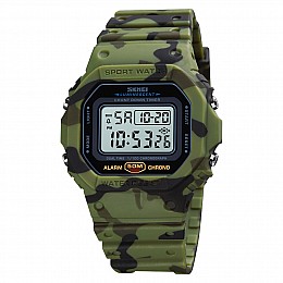 Часы наручные мужские Skmei 1628 Army Green Camo 1628CMGN (12266-hbr)