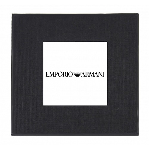Подарочная упаковка - коробка для часов Emporio Armani черный с белым (IBW108-6)
