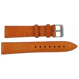 Ремешок для часов кожаный Mykhail Ikhtyar 18 мм Рыжий (S18-408S orange)