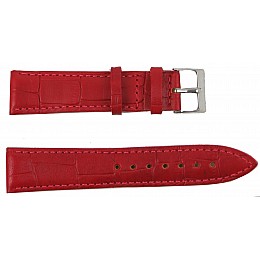 Ремешок для часов кожаный Mykhail Ikhtyar 20 мм Красный (S20-781S red)