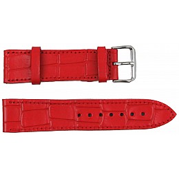 Ремешок для часов кожаный Mykhail Ikhtyar 22 мм Красный (S22-718S red)