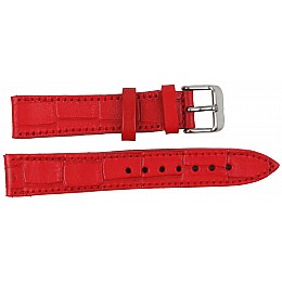 Ремешок для часов кожаный Mykhail Ikhtyar 18 мм Красный (S18-718S red)