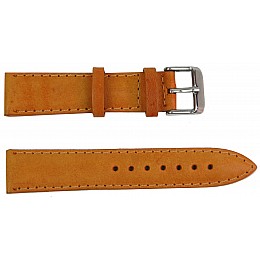 Ремешок для часов кожаный Mykhail Ikhtyar ширина 22 мм Рыжий (S22-408S orange)