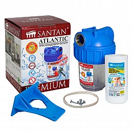 Фільтр для очищення води Santan ATLANTIC 3PS, 3/4" (з картриджем)