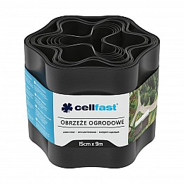 Бордюри газонний хвилястий /чорний/ 15 см x 9 м Cellfast
