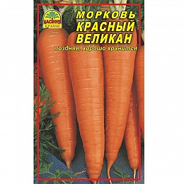 Семена моркови Насіння країни Красный великан 3 г