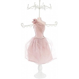 Біжутерниця підставка для прикрас Рожеве плаття 17.5х12.5х40.5 см підвіска Bona DP42471