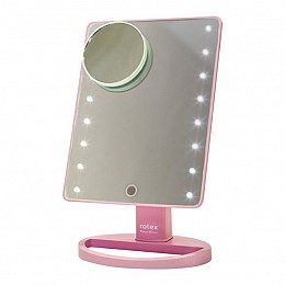 Зеркало косметическое Rotex RHC25-P Magic Mirror Pink