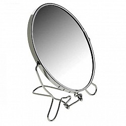 Двустороннее косметическое зеркало для макияжа на подставке A-PLUS Two-Side Mirror 9,5 см (418-4)