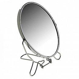 Двостороннє косметичне дзеркало для макіяжу на підставці Саме То Two-Side Mirror 12 см (418-5)
