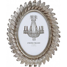 Фоторамка декоративная Лепестки для фото 13х18см состаренное серебро Bona DP68421