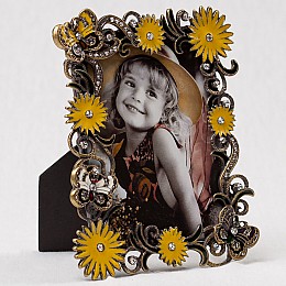 Декоративна фоторамка «Бабочки в квітах» 12*15 см Angel Gifts SK15573