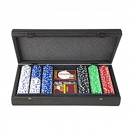 Набір для покера Manopoulos, у дерев'яному футлярі 39х22см (PXL20.300)