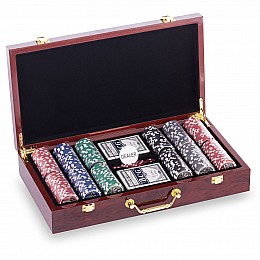 Набор для покера в MDF чемодане SP-Sport LAS VEGAS W300N