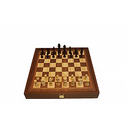 Набор Manopoulos Шахматы + шашки в деревянном футляре 39х39 см 3.6 кг Коричневый (STP36E)