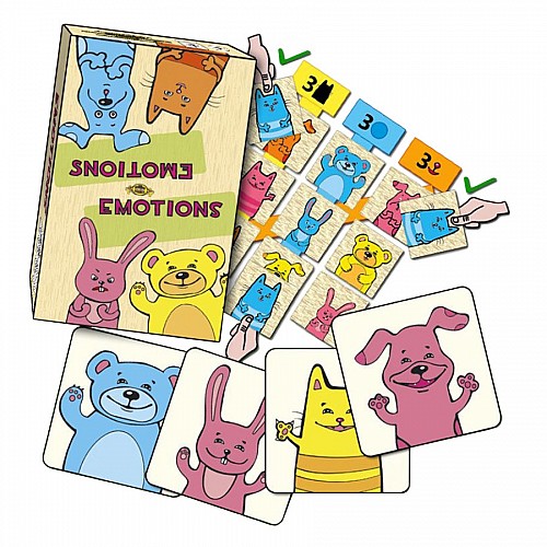 Настільна карткова гра "Emotions" Мастер MKZ0810 склади перший ряд