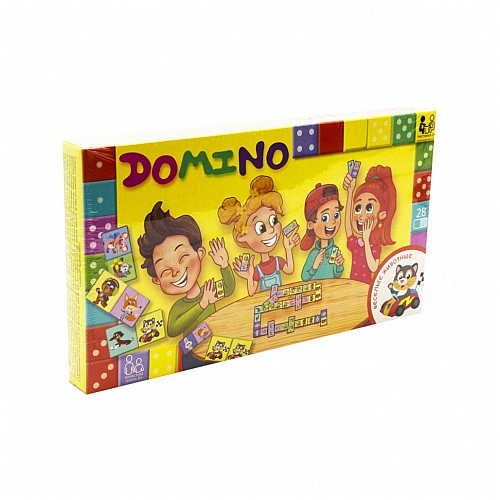 Настольная игра Danko Toys Домино: Забавные животные DTG-DMN-04 Разноцветный