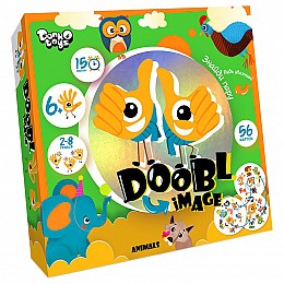 Настільна розважальна гра "Doobl Image" Danko Toys DBI-01 велика, укр Animals
