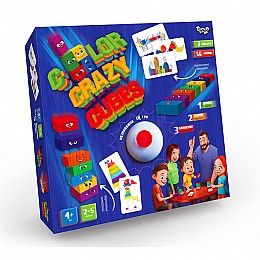 Розвиваюча настільна гра "Color Crazy Cubes" Danko Toys CCC-02-01U з дзвіночком