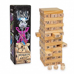 Розважальна гра "Wonky" Strateg 30358 дерев'яна на українській мові