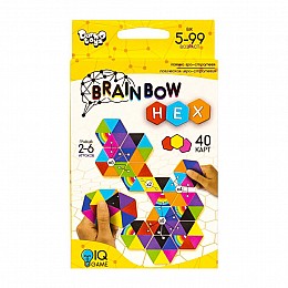 Розважальна карткова гра "Brainbow HEX" Danko Toys G-BRH-01-01 40 карт