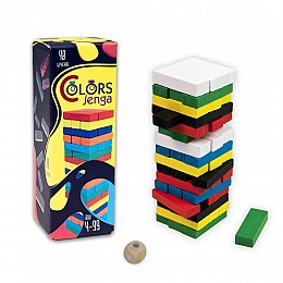 Настільна гра Colors Jenga 48 блоків Strateg (30717)