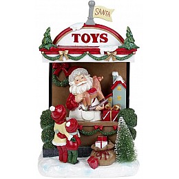 Композиція новорічна Santa's Toy Store з LED підсвіткою полістоун Bona DP69431